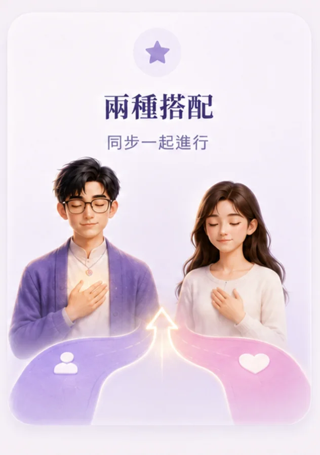 兩種搭配,同步一起進行